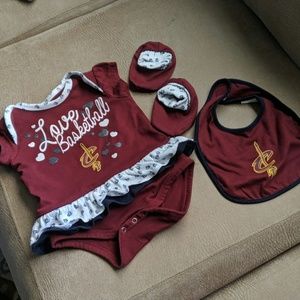 Cleveland Cavaliers onesie set